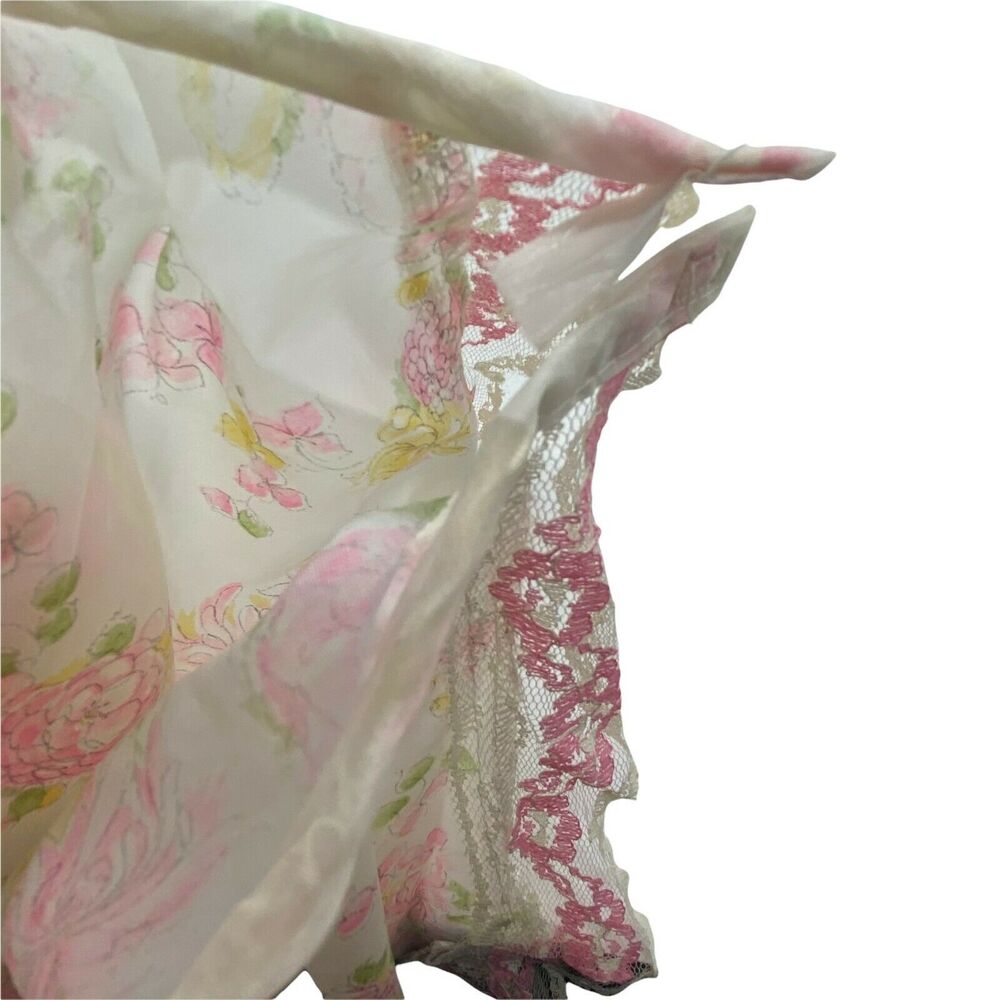 Scarf for Church Vintage 60s Womens Pink Floral Classic Small Head Band Shoulder - Picture 8 of 12